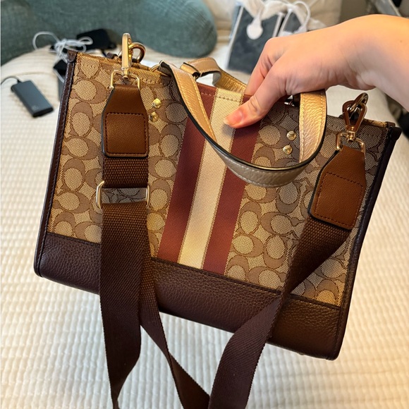 Coach Brown and Burgundy Crossbody Bag - Picture 4 of 4